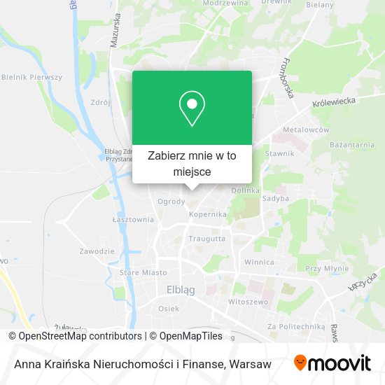 Mapa Anna Kraińska Nieruchomości i Finanse