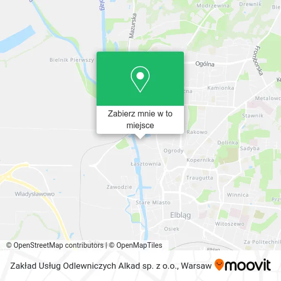 Mapa Zakład Usług Odlewniczych Alkad sp. z o.o.
