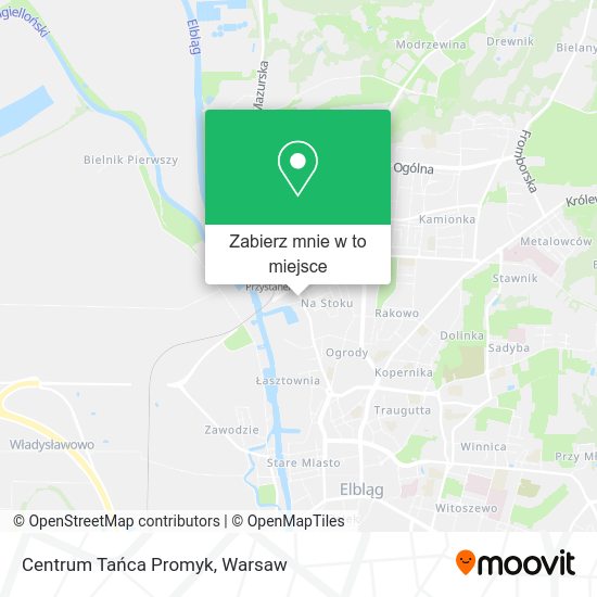 Mapa Centrum Tańca Promyk