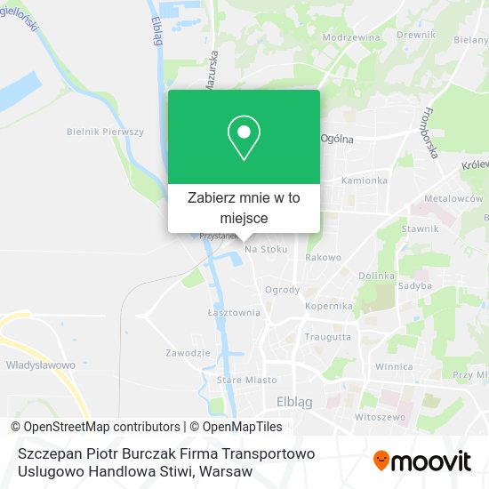 Mapa Szczepan Piotr Burczak Firma Transportowo Uslugowo Handlowa Stiwi