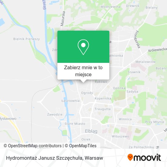 Mapa Hydromontaż Janusz Szczęchuła