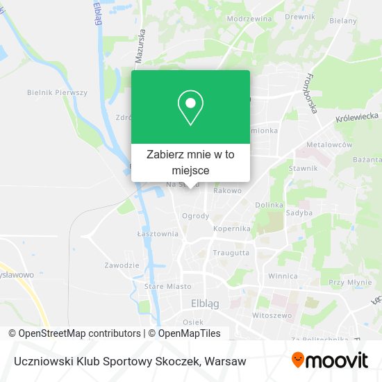 Mapa Uczniowski Klub Sportowy Skoczek