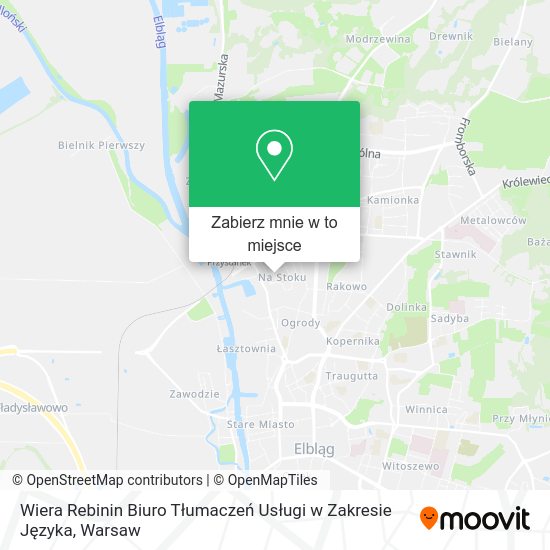 Mapa Wiera Rebinin Biuro Tłumaczeń Usługi w Zakresie Języka