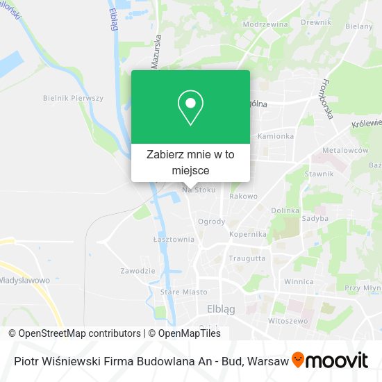 Mapa Piotr Wiśniewski Firma Budowlana An - Bud