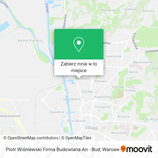 Mapa Piotr Wiśniewski Firma Budowlana An - Bud