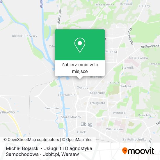 Mapa Michał Bojarski - Usługi It i Diagnostyka Samochodowa - Uxbit.pl