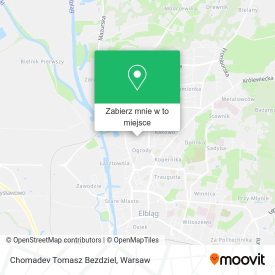 Mapa Chomadev Tomasz Bezdziel