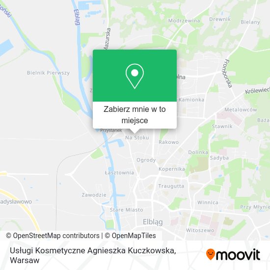 Mapa Usługi Kosmetyczne Agnieszka Kuczkowska