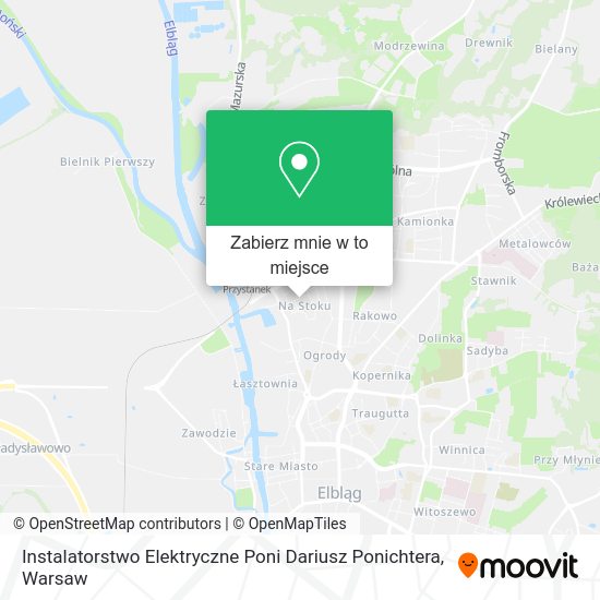 Mapa Instalatorstwo Elektryczne Poni Dariusz Ponichtera