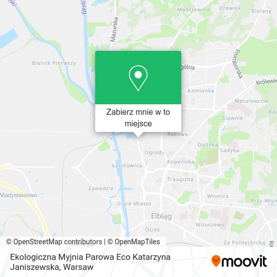 Mapa Ekologiczna Myjnia Parowa Eco Katarzyna Janiszewska