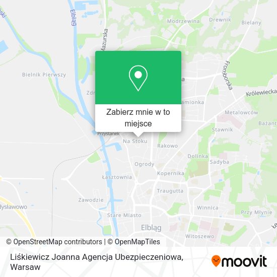 Mapa Liśkiewicz Joanna Agencja Ubezpieczeniowa