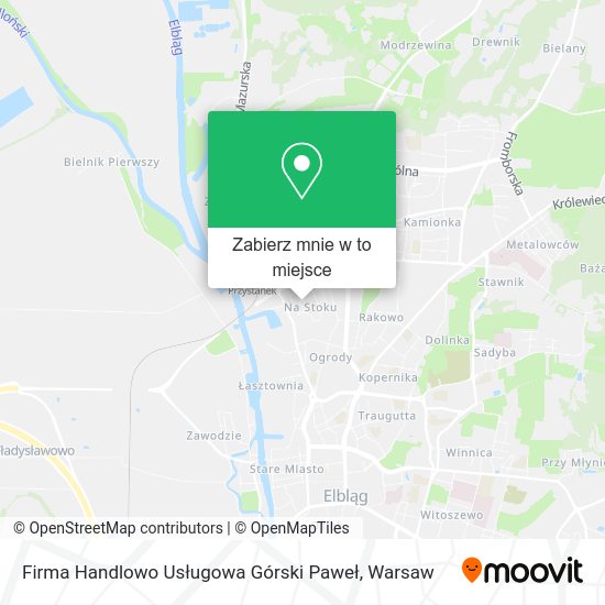 Mapa Firma Handlowo Usługowa Górski Paweł