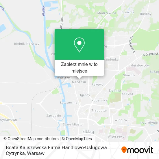 Mapa Beata Kaliszewska Firma Handlowo-Usługowa Cytrynka