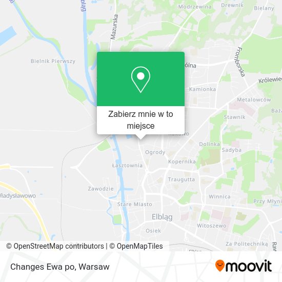 Mapa Changes Ewa po