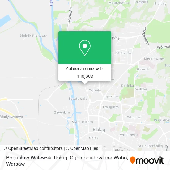 Mapa Bogusław Walewski Usługi Ogólnobudowlane Wabo