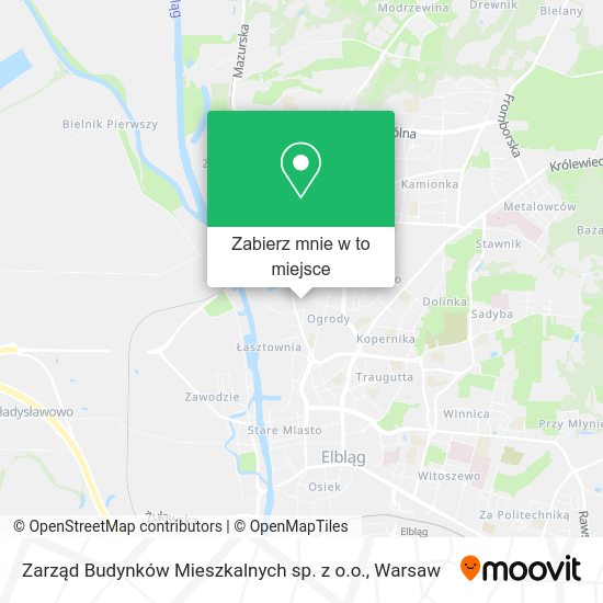 Mapa Zarząd Budynków Mieszkalnych sp. z o.o.