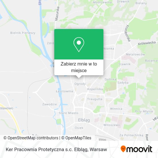 Mapa Ker Pracownia Protetyczna s.c. Elbląg