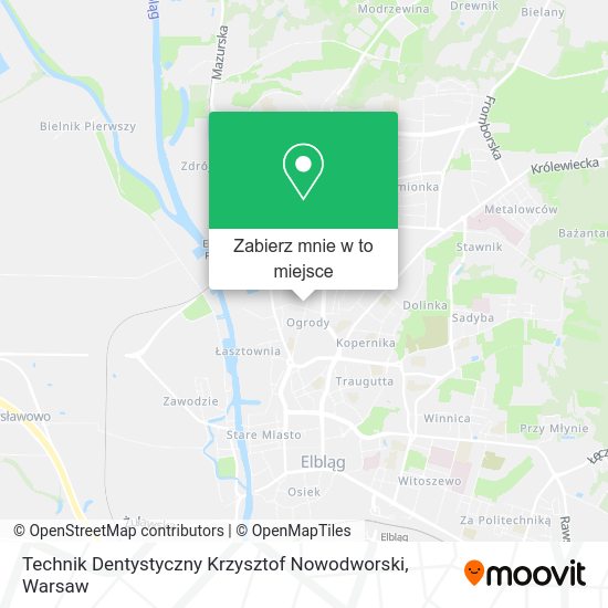 Mapa Technik Dentystyczny Krzysztof Nowodworski