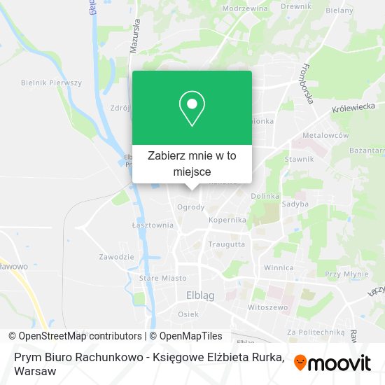 Mapa Prym Biuro Rachunkowo - Księgowe Elżbieta Rurka