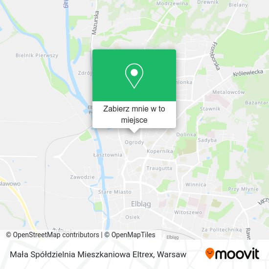 Mapa Mała Spółdzielnia Mieszkaniowa Eltrex