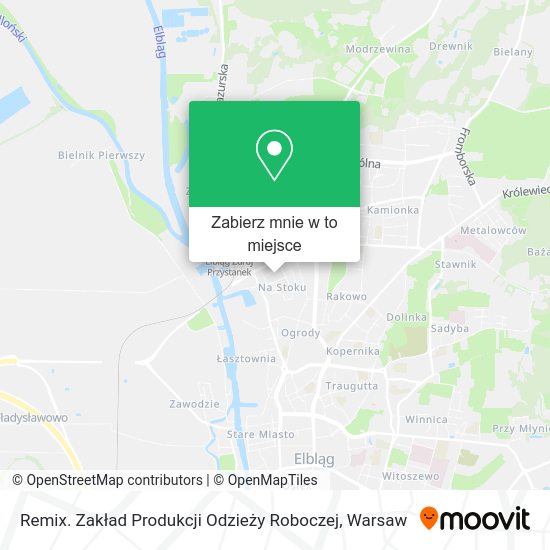 Mapa Remix. Zakład Produkcji Odzieży Roboczej