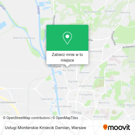 Mapa Usługi Monterskie Kmiecik Damian