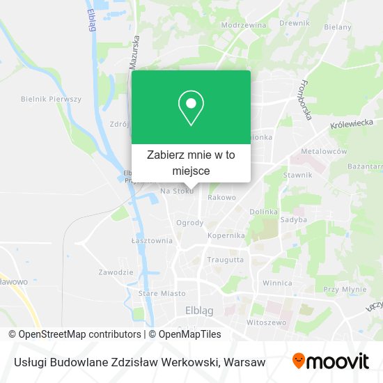 Mapa Usługi Budowlane Zdzisław Werkowski