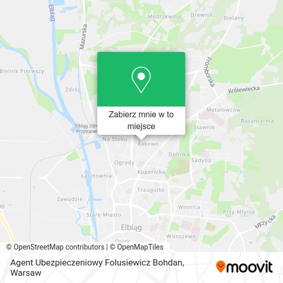 Mapa Agent Ubezpieczeniowy Folusiewicz Bohdan