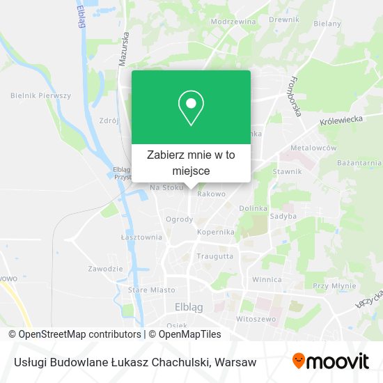 Mapa Usługi Budowlane Łukasz Chachulski