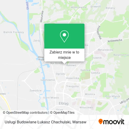 Mapa Usługi Budowlane Łukasz Chachulski