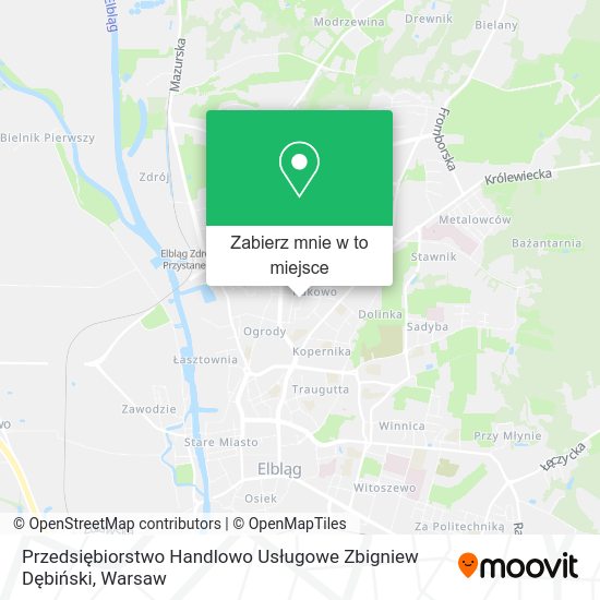 Mapa Przedsiębiorstwo Handlowo Usługowe Zbigniew Dębiński