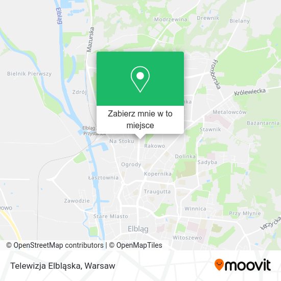 Mapa Telewizja Elbląska