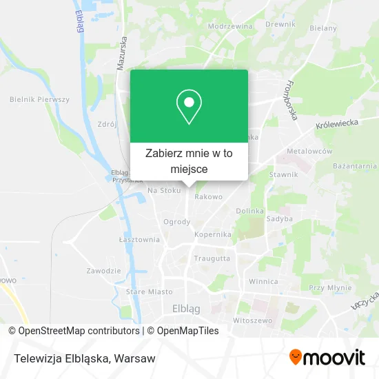 Mapa Telewizja Elbląska