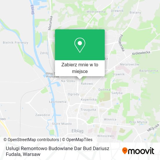 Mapa Usługi Remontowo Budowlane Dar Bud Dariusz Fudala