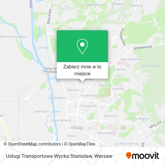 Mapa Usługi Transportowe Wycka Stanisław