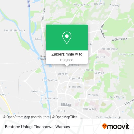 Mapa Beatrice Usługi Finansowe