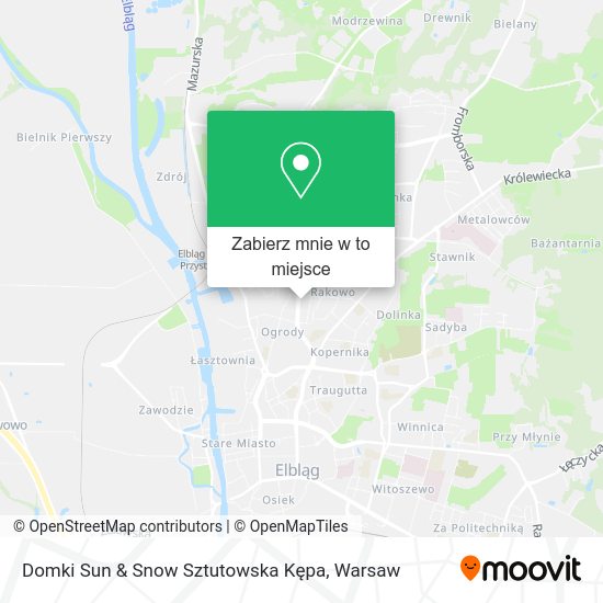 Mapa Domki Sun & Snow Sztutowska Kępa