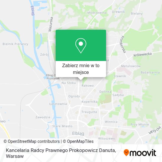 Mapa Kancelaria Radcy Prawnego Prokopowicz Danuta