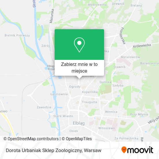 Mapa Dorota Urbaniak Sklep Zoologiczny