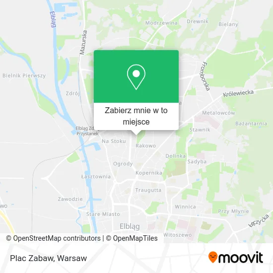 Mapa Plac Zabaw