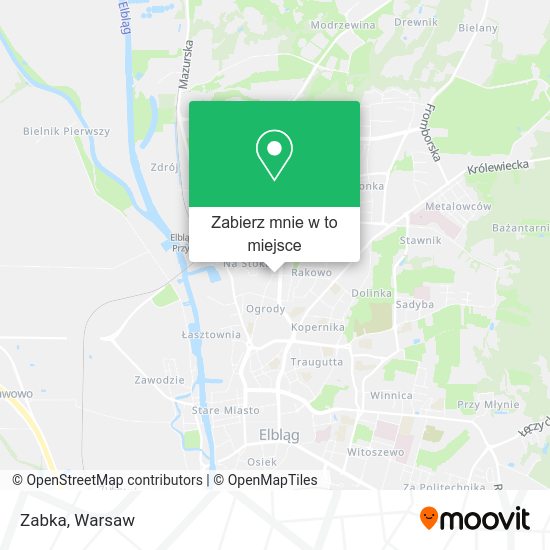 Mapa Zabka