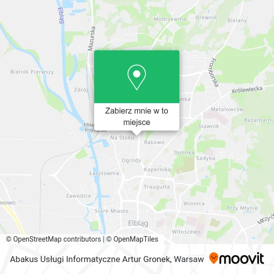 Mapa Abakus Usługi Informatyczne Artur Gronek