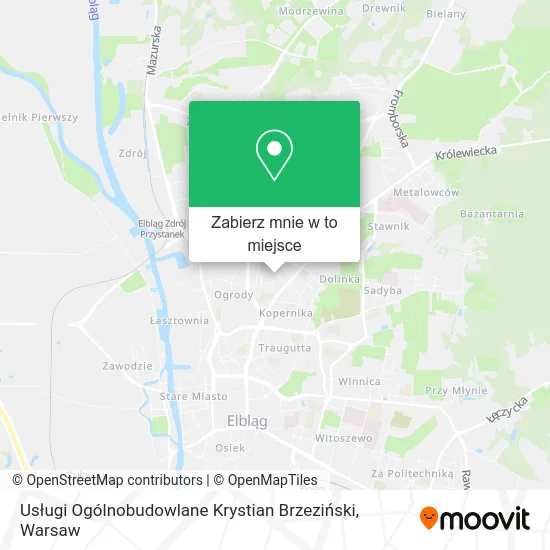 Mapa Usługi Ogólnobudowlane Krystian Brzeziński