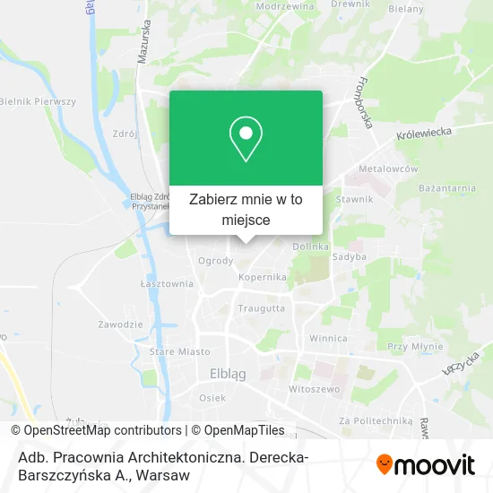 Mapa Adb. Pracownia Architektoniczna. Derecka-Barszczyńska A.