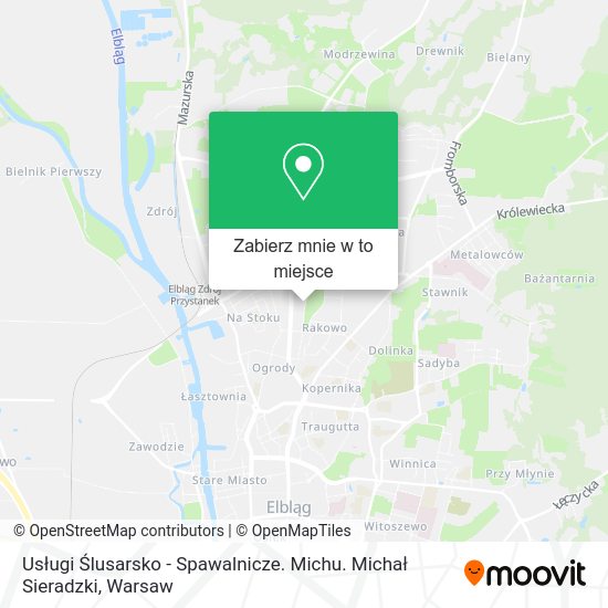 Mapa Usługi Ślusarsko - Spawalnicze. Michu. Michał Sieradzki