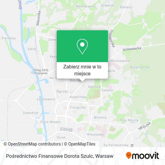 Mapa Pośrednictwo Finansowe Dorota Szulc