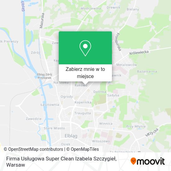 Mapa Firma Usługowa Super Clean Izabela Szczygieł