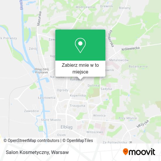 Mapa Salon Kosmetyczny