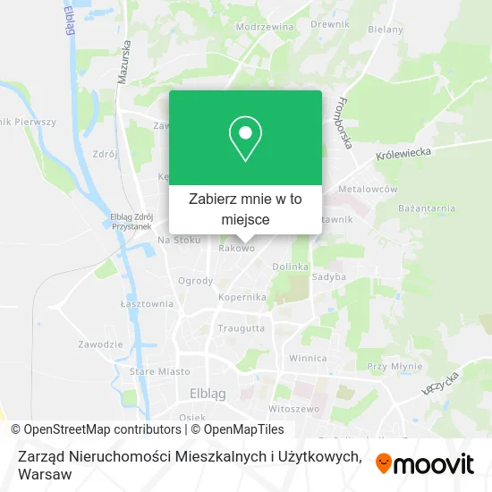 Mapa Zarząd Nieruchomości Mieszkalnych i Użytkowych