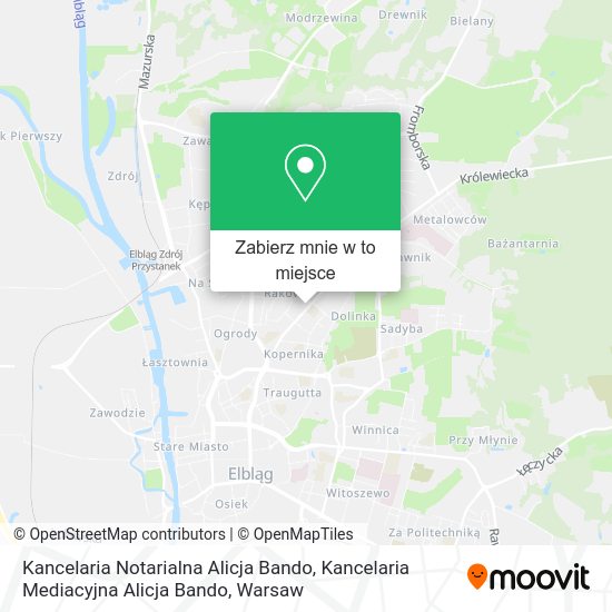 Mapa Kancelaria Notarialna Alicja Bando, Kancelaria Mediacyjna Alicja Bando